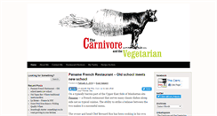 Desktop Screenshot of carnivoreandvegetarian.com