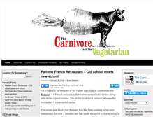 Tablet Screenshot of carnivoreandvegetarian.com
